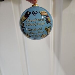 Christmas Ornament School Days School Days Good Old Golden Rule Days Theme Rare